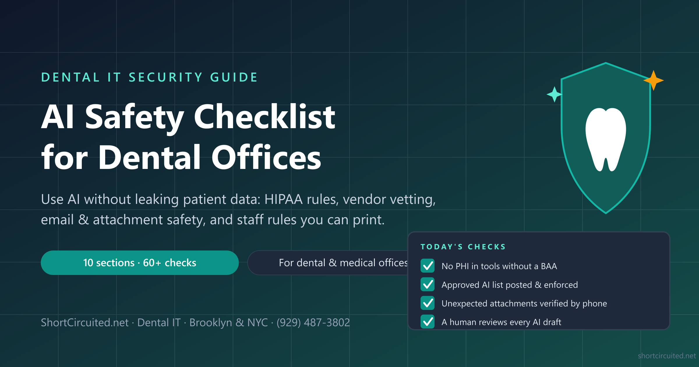 The AI Safety Checklist for Dental Offices (HIPAA & Patient Data Edition)